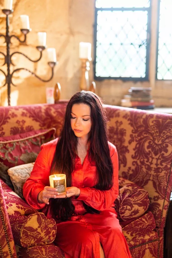 Leah McHenry by candlelight